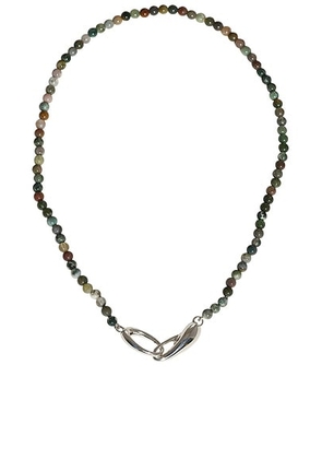 Leigh Miller Agate Choker Necklace in Multi-Colored Agate - Red. Size all.