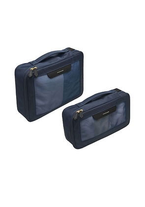 MAISON de SABRÉ Packing Cubes Organizers in Pacific Caviar - Navy. Size all.