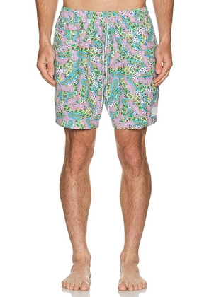 Nahmias Swim Trunks in Blue - Green. Size L (also in S).