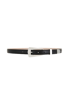 KHAITE Lucca 25mm Belt in Black - Black. Size 75 (also in 70, 80, 85, 95).