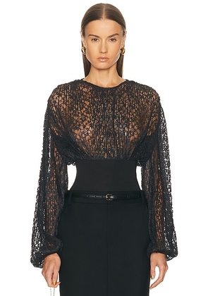L'Academie by Marianna Abri Top in Black - Black. Size S (also in M, XL, XS, XXS).