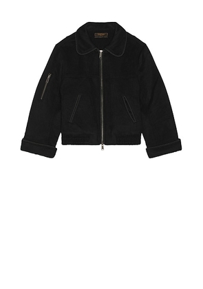 Kody Phillips Wool Lasso Jacket in Black - Black. Size L (also in M, XL/1X).