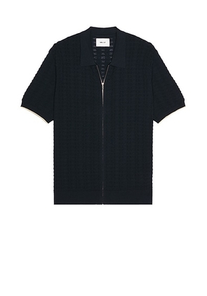 NN07 Gustav Full Zip 6636 in Navy Blue - Navy. Size L (also in XL/1X).