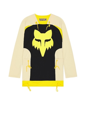 Kiko Kostadinov Mesh Pocket Top in Cream - Cream. Size L (also in M, S, XL/1X).