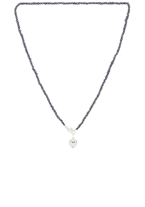 Loren Stewart Puff Love Choker Necklace in Sterling Silver - Metallic Silver. Size all.