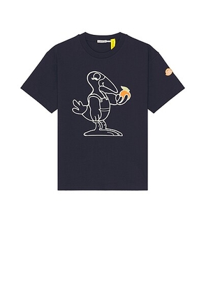 Moncler Genius X Gilga Farm By Donald Glover Short Sleeve T-shirt in Navy - Navy. Size M (also in S).