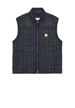 Moncler Genius X Gilga Farm By Donald Glover Tangerine Vest in Navy - Navy. Size 1 (also in 4).