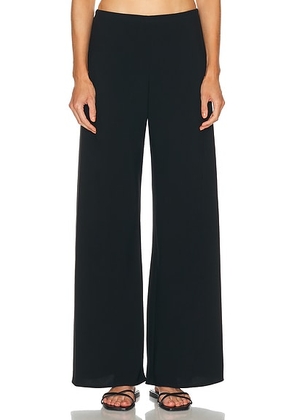 NILI LOTAN Marlow Wide Leg Pant in Black - Black. Size L (also in ).