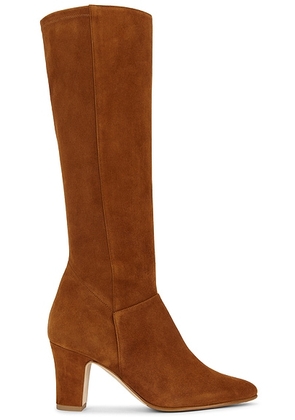 Manolo Blahnik Pitana 70 Boot in Medium Brown - Brown. Size 37 (also in 37.5, 38, 38.5, 39, 40).