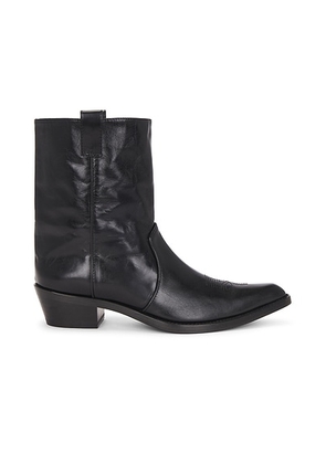 KHAITE Clive Ankle Boot in Black - Black. Size 36 (also in 36.5, 37, 38.5, 39.5).