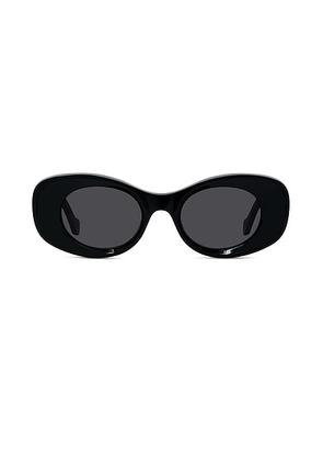 Loewe Maxi Anagram Sunglasses in Shiny Black & Smoke - Black. Size all.