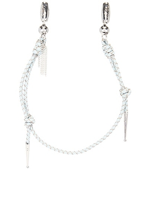 Ossa Leather Bolo Wristlet in Cornflower Blue - Blue. Size all.