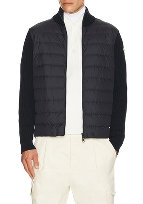 Moncler Cardigan in Obsidian Blue - Navy. Size M (also in S, XL/1X, XXL/2X).