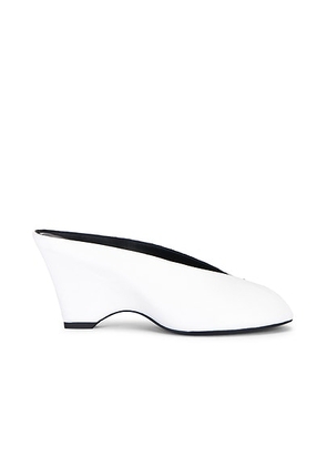KHAITE Cloak Peep Toe Mule in Optic White - White. Size 36 (also in 41).
