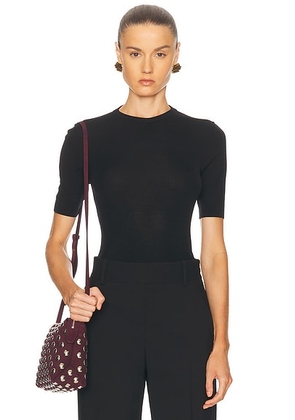 KHAITE Celina Top in Black - Black. Size M (also in S).