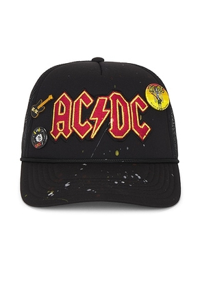 Madeworn AC/DC Hat in Black - Black. Size all.