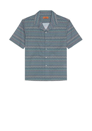 Missoni Short Sleeve Shirt in Multicolor - Blue. Size 46 (also in ).