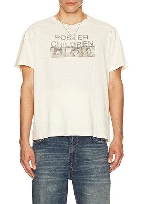 MISBHV Poster Children T-Shirt in Off White - Cream. Size L (also in M, S, XL/1X).