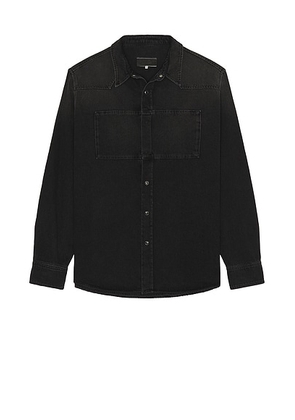MM6 Maison Margiela Long Sleeved Shirt in Black - Black. Size 50 (also in 48).