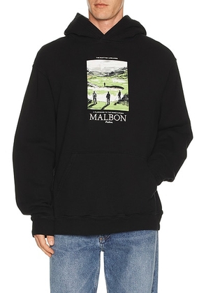 Malbon Golf Fesque Lowlands Hoodie in Black - Black. Size L (also in M, S, XL/1X).