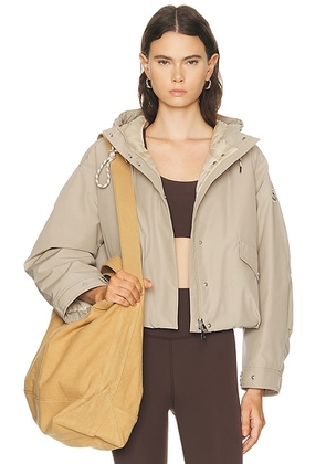 Moncler Eucalyptus Jacket in Stone - Tan. Size 1/S (also in 2/M, 3/L).