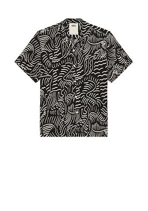 OAS Tar Lorenzo Viscose Shirt in Black - Black. Size S (also in ).