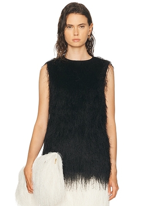 Loulou de Saison Yasmin Sleeveless Top in Black - Black. Size S (also in ).