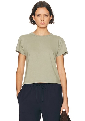 LESET The Margo Tee in Sage - Sage. Size L (also in S, XS).