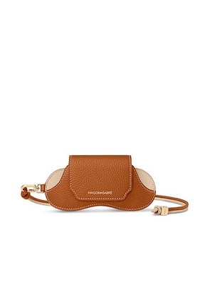 MAISON de SABRÉ Sunglass Sling Case in Pecan Brown & Saharan Nude - Brown. Size all.