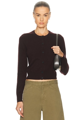 NILI LOTAN March Cardigan in Dark Maroon - Burgundy. Size L (also in M, XS).