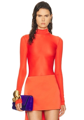 The New Arrivals by Ilkyaz Ozel Catroux Top in Hyper Red - Red. Size 34 (also in ).