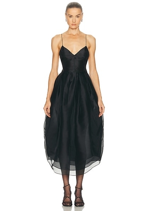 KHAITE Colette Dress in Black - Black. Size 4 (also in ).