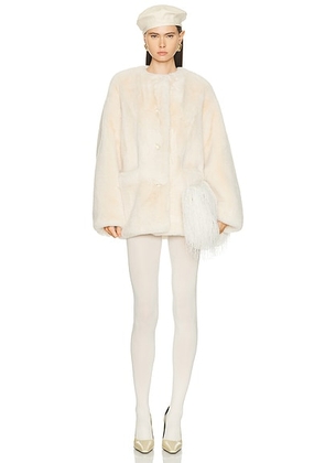 L'Academie By Marianna Aja Jacket in Ivory - Ivory. Size L (also in M, XL).