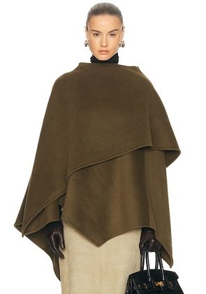 L'Academie By Marianna Kye Wool Cape in Olive - Olive. Size L/XL (also in S/M).