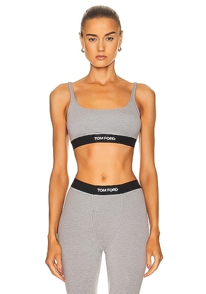TOM FORD Signature Bralette in Grey Melange - Grey. Size XS (also in ).