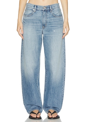 SLVRLAKE Ella Relaxed Curve Leg in Day Break - Blue. Size 27 (also in 30).