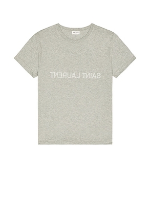 Saint Laurent Reverse T-Shirt in Gris - Grey. Size S (also in ).