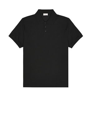 Saint Laurent Sport Polo in Noir - Black. Size M (also in S, XL).