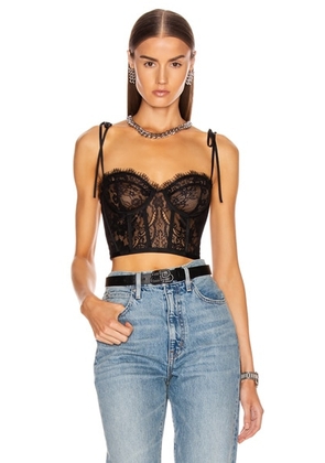 Rêve Riche Nayra Bustier Top in Black - Black. Size 36 (also in 34).