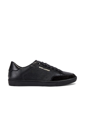 Saint Laurent SL/10 Low Top Sneaker in Black - Black. Size 41 (also in 42).