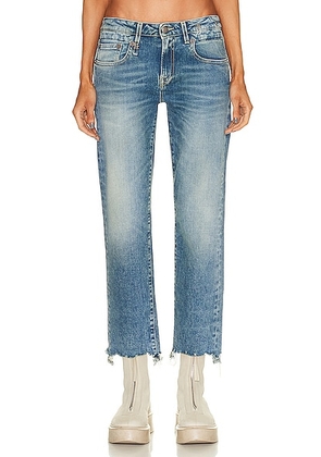 R13 Boy Rip Straight Leg in Jasper Stretch - Denim-Medium. Size 29 (also in 25, 26, 27, 28, 30, 31).