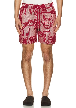 OAS Porto Shorts in Red - Red. Size M (also in S, XL/1X).