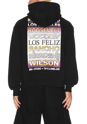 Metalwood Studio Flyer Hoodie in Black - Black. Size L (also in M, S, XL/1X).