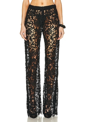 Saint Laurent Straight Leg Pant in Noir - Black. Size 36 (also in ).