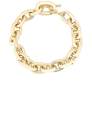 RABANNE Large Necklace in Gold - Metallic Gold. Size all.