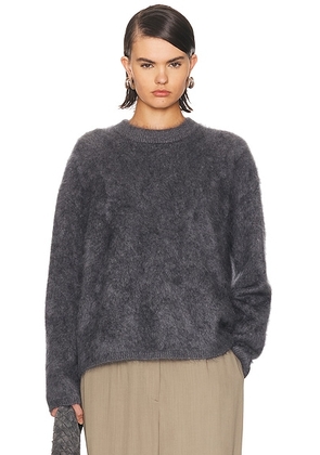 Lisa Yang Natalia Sweater in Graphite Brushed - Charcoal. Size 0 (also in 1, 2).