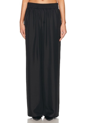 Lisa Yang Wide Leg Trouser in Midnight - Black. Size 0 (also in 1, 2).