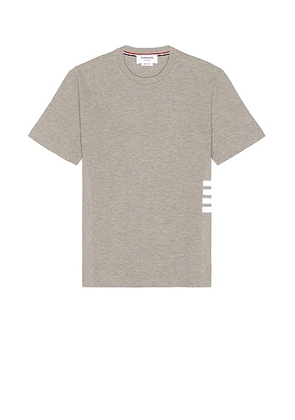 Thom Browne 4 Bar Short Sleeve Cuff Tee in Light Grey - Grey. Size 2 (also in ).