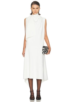 KHAITE Loell Dress in Chalk - White. Size 0 (also in 6).