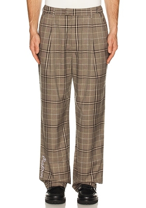 Malbon Golf Emmett Pant in Plaid - Brown. Size L (also in M, S).